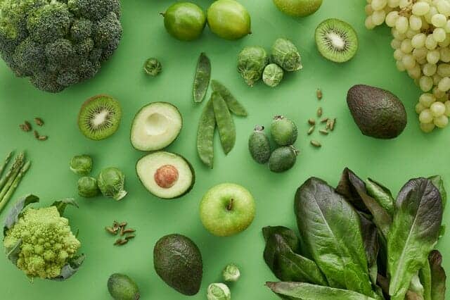  Grön frukt och grönsaker